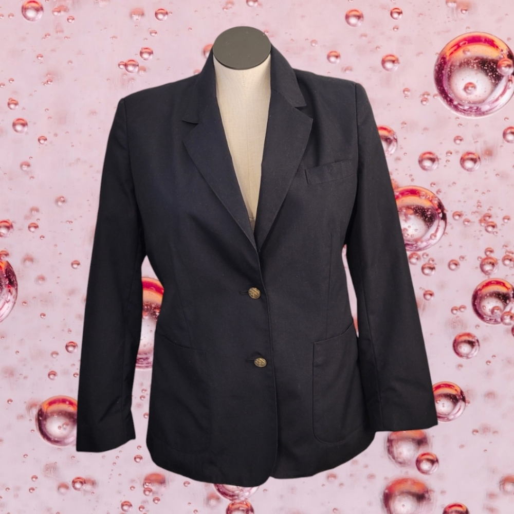 Classic Black Two Button Blazer - image 1